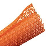 HellermannTyton 170-03084 | Braided Sleeving, Split Wrap, 0.75" Dia, Pet, Orange, 100 Ft/ Bulk Reel