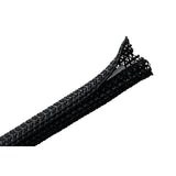 HellermannTyton 170-03213 | Braided Sleeving, Split Wrap, 0.38" Dia, Pet, Black, 1500 Ft/Large Bulk Reel