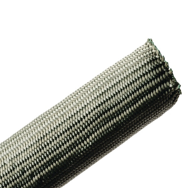 HellermannTyton 170-03165 | Nomex High Temperature Woven Sleeving, 1.5" Dia, Green, 100 Ft/Bulk Reel