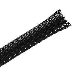 HellermannTyton 170-03177 | Braided Sleeving, Expandable, 0.125" Dia, Pet, Black, 225 Ft/Reel