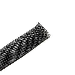 HellermannTyton 170-03178 | Braided Sleeving, Expandable, 2" Dia, Pet, Black, 200 Ft/Bulk Reel