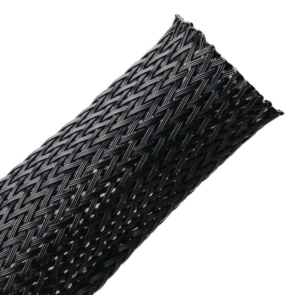HellermannTyton 170-03209 | Braided Sleeving, Expandable, 0.125" Dia, Pa66 Monofilament, Black, 225 Ft/Reel