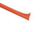 HellermannTyton 170-03230 | Braided Sleeving, Woven Convoluted Wrap, 3/8 Dia, PET, Orange, 150.0 ft/reel