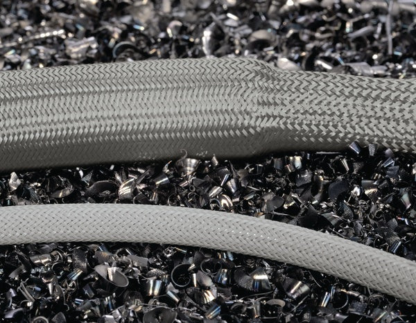 HellermannTyton 170-20800 | Helagaine Braided Sleeving, 8 Mm Dia, Pa66, Gy, 328Ft/Reel