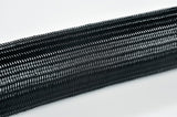 HellermannTyton 170-40600 | Helagaine Braided Sleeving, 6 mm Dia., PA66, BK, 328 ft/Reel