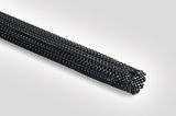 HellermannTyton 170-40600 | Helagaine Braided Sleeving, 6 mm Dia., PA66, BK, 328 ft/Reel