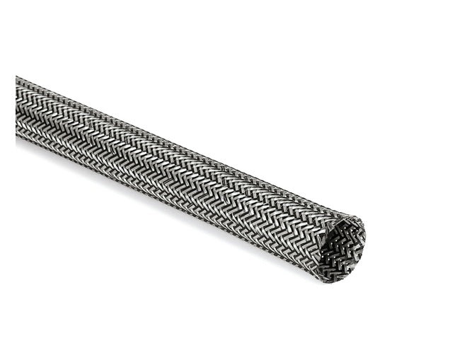 HellermannTyton 173-00600 | Electromagnetic Protection Braided Sleeving, 6 mm Dia., Tin-Plated Copper/PET, 100 m/Reel