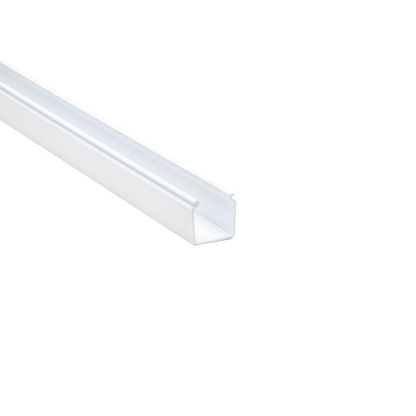 HellermannTyton 181-00142 | Solid Wall Wiring Duct, 0.75" X .75", Adhesive, Pvc, White, 120Ft/Carton