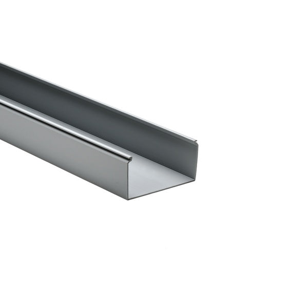 HellermannTyton 181-00185 | Solid Wall Wiring Duct, 4" X 2", Non-Adhesive, Pvc, Gray, 30Ft/Box