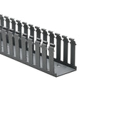 HellermannTyton 181-00215 | Slotted Wall Wiring Duct, 2.5" X 3", Adhesive, Pvc, Gray, 30Ft/Box
