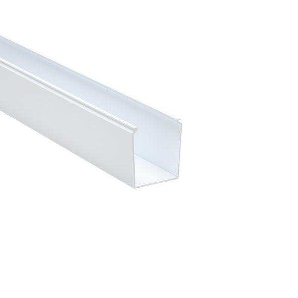 HellermannTyton 181-00227 | Solid Wall Wiring Duct, 2.5" X 3", Adhesive, Pvc, White, 30Ft/Box