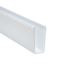 HellermannTyton 181-00249 | Solid Wall Wiring Duct, 2" X 5", Non-Adhesive, Pvc, White, 30Ft/Box