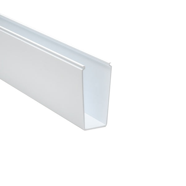 HellermannTyton 181-00249 | Solid Wall Wiring Duct, 2" X 5", Non-Adhesive, Pvc, White, 30Ft/Box