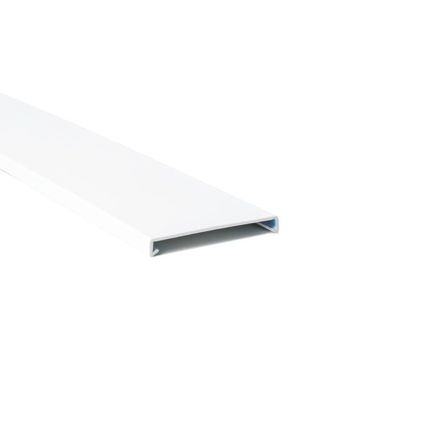HellermannTyton 181-00262 | Wiring Duct Cover For 2-1/2" Duct, 6 Ft Long, Pvc, White, 120 Ft/Carton