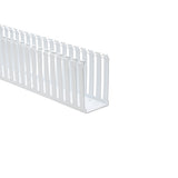 HellermannTyton 181-00560 | Slotted Wall Wiring Duct, 3" X 5", Non-Adhesive, Pvc, White, 120Ft/Carton