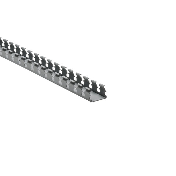 HellermannTyton 181-00571 | Slotted Wall Wiring Duct, 1.5" X 1", Adhesive, Pvc, Gray, 120Ft/Carton