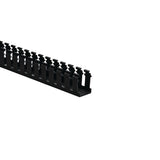 HellermannTyton 181-00573 | Slotted Wall Wiring Duct, 1.5" X 2", Adhesive, Pvc, Black, 120Ft/Carton