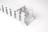 HellermannTyton 181-00580 | Slotted Wall Wiring Duct, 2" X 1", Adhesive, Pvc, White, 120Ft/Carton