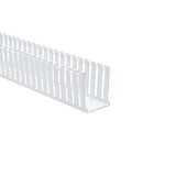 HellermannTyton 181-00590 | Slotted Wall Wiring Duct, 3" X 4", Adhesive, Pvc, White, 120Ft/Carton