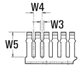 HellermannTyton 181-00615 | High Density Slotted Wall Wiring Duct, 3" X 3", Non-Adhesive, Pvc, Black, 120Ft/Carton