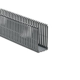 HellermannTyton 181-00648 | High Density Slotted Wall Wiring Duct, 2" X 4", Adhesive, Pvc, Gray, 120Ft/Carton