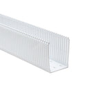 HellermannTyton 181-00669 | High Density Slotted Wall Wiring Duct, 4" X 5", Adhesive, Pvc, White, 60Ft/Carton