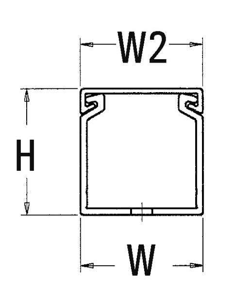 HellermannTyton 181-00691 | High-Density Slotted-Wall Wiring Duct, 4" X 5", Non-Adhesive, Pvc, White, 60 Ft/Carton