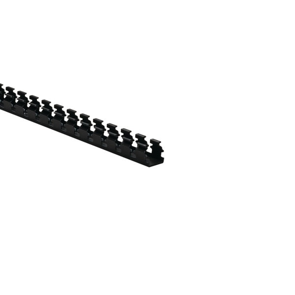 HellermannTyton 181-11016 | Slotted Wall Wiring Duct, 1" X 1", Adhesive, Pvc, Black, 120Ft/Carton
