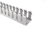 HellermannTyton 181-14003 | Slotted Wall Wiring Duct, 1" X 4", Non-Adhesive, Pvc, Gray, 120Ft/Carton