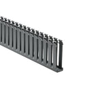 HellermannTyton 181-14003 | Slotted Wall Wiring Duct, 1" X 4", Non-Adhesive, Pvc, Gray, 120Ft/Carton