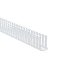 HellermannTyton 181-15306 | Slotted Wall Wiring Duct, 1.5" X 3", Non-Adhesive, Pvc, White, 120Ft/Carton