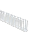 HellermannTyton 181-15405 | Slotted Wall Wiring Duct, 1.5" X 4", Non-Adhesive, Pvc, White, 30Ft/Box