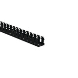 HellermannTyton 181-15505 | Slotted Wall Wiring Duct, 1.5" X 1.5", Non-Adhesive, Pvc, Black, 120Ft/Carton