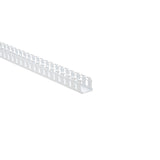 HellermannTyton 181-15510 | Slotted Wall Wiring Duct, 1.5" X 1.5", Non-Adhesive, Pvc, White, 30Ft/Box
