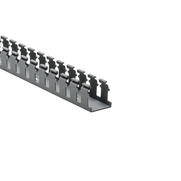 HellermannTyton 181-15513 | Slotted Wall Wiring Duct, 1.5" X 1.5", Adhesive, Pvc, Gray, 120Ft/Carton
