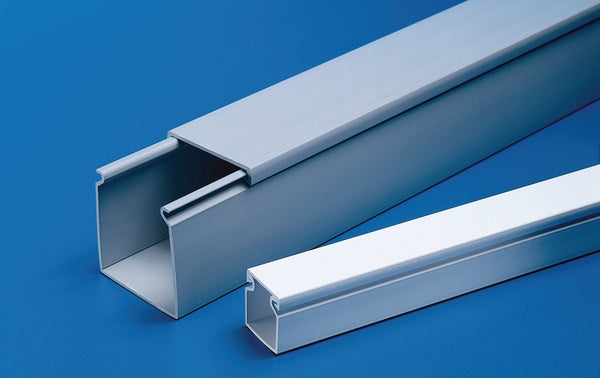 HellermannTyton 181-22017 | Solid Wall Wiring Duct, 2" X 2", Adhesive, Pvc, White, 30Ft/Box