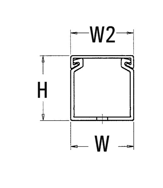 HellermannTyton 181-23091 | Slotted Wall Wiring Duct, 2.5" X 3", Non-Adhesive, Pvc, Intrinsic Blue, 120 Ft/Carton