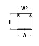 HellermannTyton 181-23091 | Slotted Wall Wiring Duct, 2.5" X 3", Non-Adhesive, Pvc, Intrinsic Blue, 120 Ft/Carton