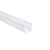 HellermannTyton 181-33023 | Slotted Wall Wiring Duct, 3" X 3", Adhesive, Pvc, White, 30Ft/Box