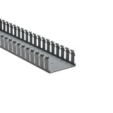 HellermannTyton 181-42006 | Slotted Wall Wiring Duct, 4" X 2", Non-Adhesive, Pvc, White, 30Ft/Box