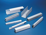 HellermannTyton 181-42012 | Slotted Wall Wiring Duct, 4" X 2", Adhesive, Pvc, Gray, 30Ft/Box
