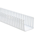 HellermannTyton 181-44030 | Slotted Wall Wiring Duct, 4" X 4", Non-Adhesive, Pvc, White, 30Ft/Box