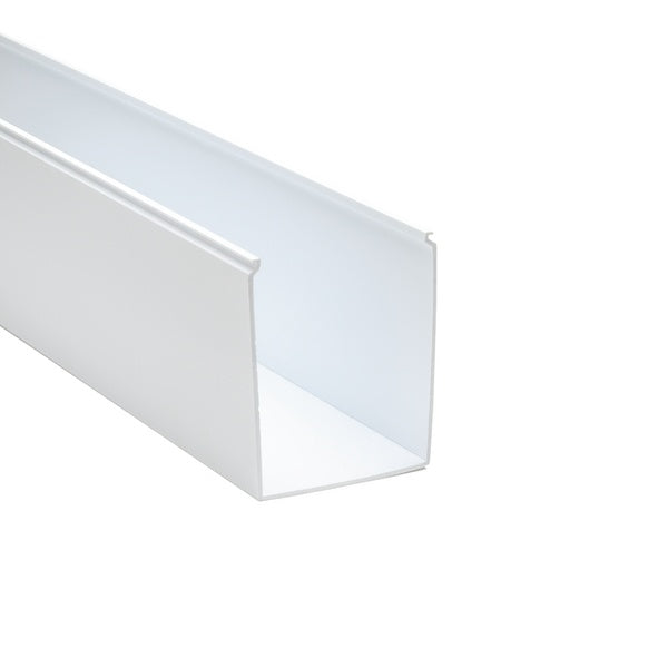 HellermannTyton 181-45001 | Solid Wall Wiring Duct, 4" X 5", Non-Adhesive, Pvc, White, 60Ft/Carton