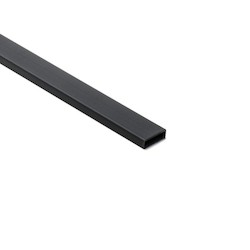 HellermannTyton 181-91000 | Wiring Duct Cover For 1" Duct, 6 Ft Long, Pvc, Black, 120 Ft/Carton