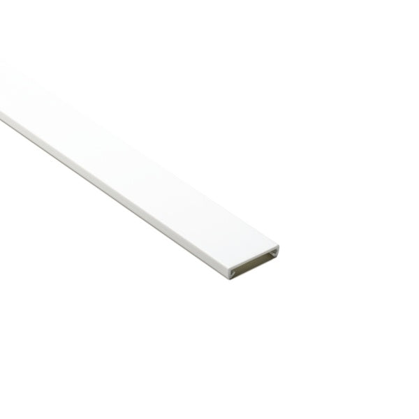 HellermannTyton 181-91510 | Wiring Duct Cover for 1-1/2" Duct, 6 ft Long, PVC, White, 120 ft/carton