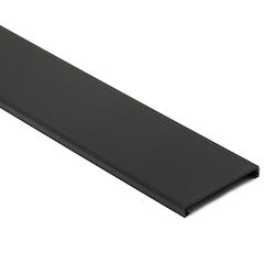HellermannTyton 181-92015 | Wiring Duct Cover For 2" Duct, 6 Ft Long, Pvc, Black, 30Ft/Box