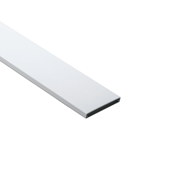 HellermannTyton 181-93011 | Wiring Duct Cover for 3" Duct, 6 ft Long, PVC, White, 120 ft/carton