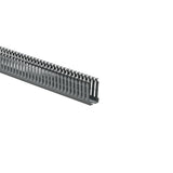 HellermannTyton 184-12001 | High-Density Slotted-Wall Wiring Duct, 1" X 2", Adhesive, Pvc, Gray, 30Ft/Box
