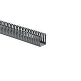 HellermannTyton 184-15202 | High Density Slotted Wall Wiring Duct, 1.5" X 2", Non-Adhesive, Pvc, Gray, 120Ft/Carton