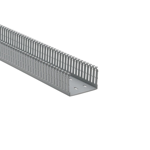 HellermannTyton 184-32001 | High Density Slotted Wall Wiring Duct, 3" X 2", Non-Adhesive, Pvc, Gray, 120Ft/Carton
